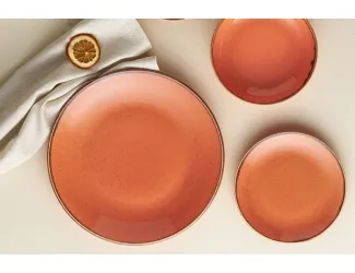 Блюдо овальное 36*27см Porland Seasons Orange оранжевый