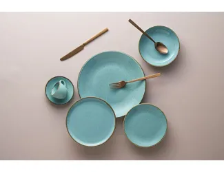 Салатник 22см 835мл Porland Seasons Turquoise бирюзовый