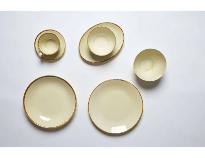 Блюдо для запекания 21*5см Porland Seasons Yellow жёлтый