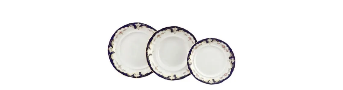 Бледные цветы кобальт декор 1257 Leander