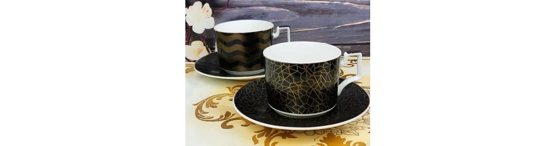Чайные пары чёрно-белые Lenardi