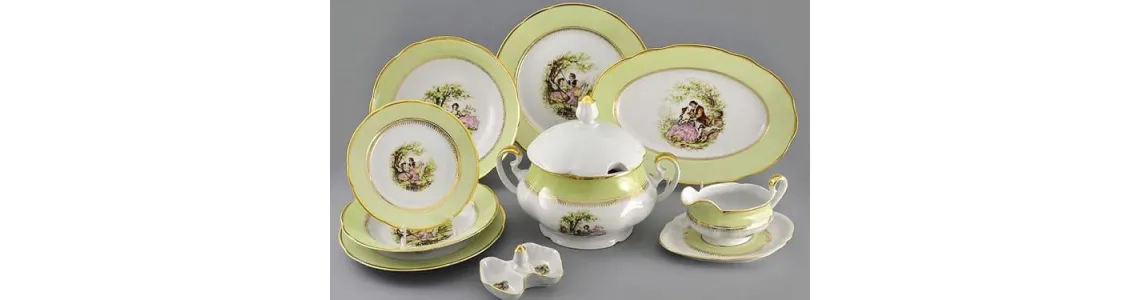 Свидание салатовый декор 231C Leander (Леандер, Линдер)