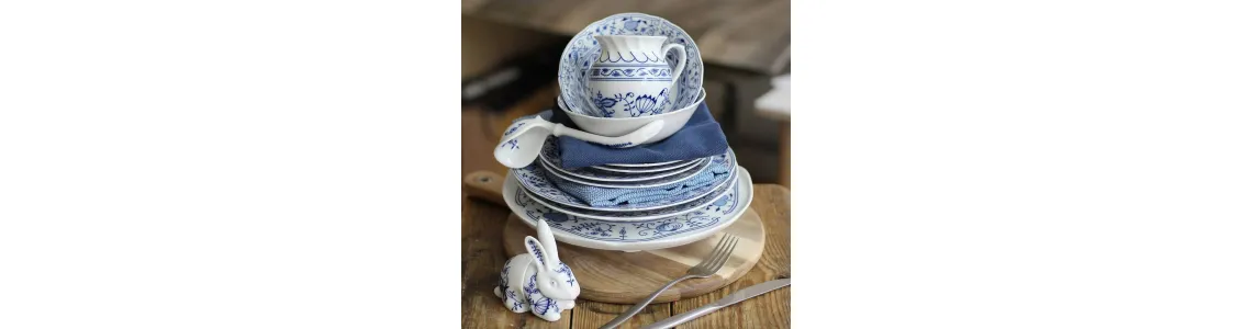 Гжель (Луковый рисунок) декор 0055 Leander Чехия