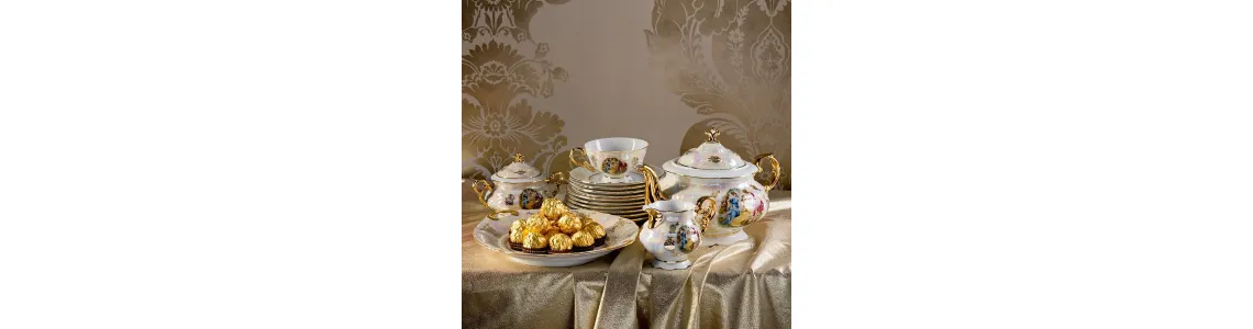 Мадонна перламутр, Leander, декор 0676, Чехия