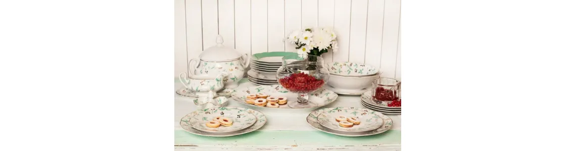 Зелёные листья декор 1381 Leander Чехия