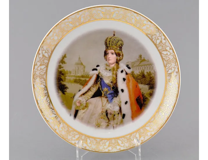 Тарелка настенная 21см Екатерина вторая