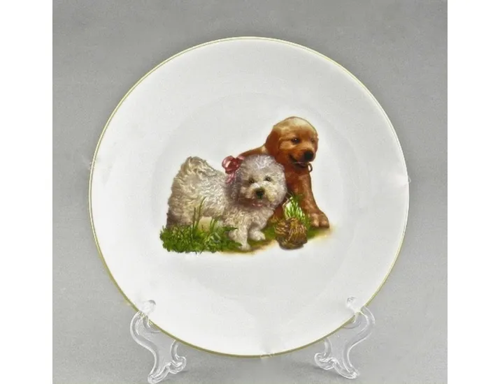 Тарелка мелкая подвесная 19см Домашние любимцы