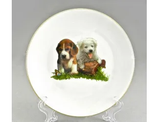 Тарелка мелкая подвесная 19см Домашние любимцы