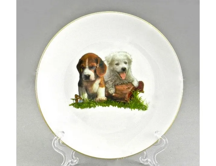 Тарелка мелкая подвесная 19см Домашние любимцы