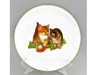 Тарелка мелкая подвесная 19см Домашние любимцы