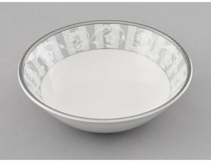 Салатник 23см Leander Сабина Серый орнамент декор 1013