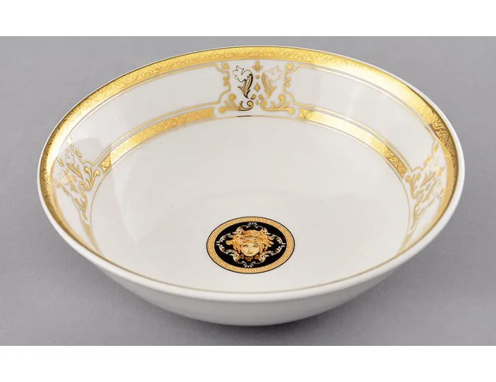Салатник 23см Leander Сабина Золотая лента (Версаче) декор A126