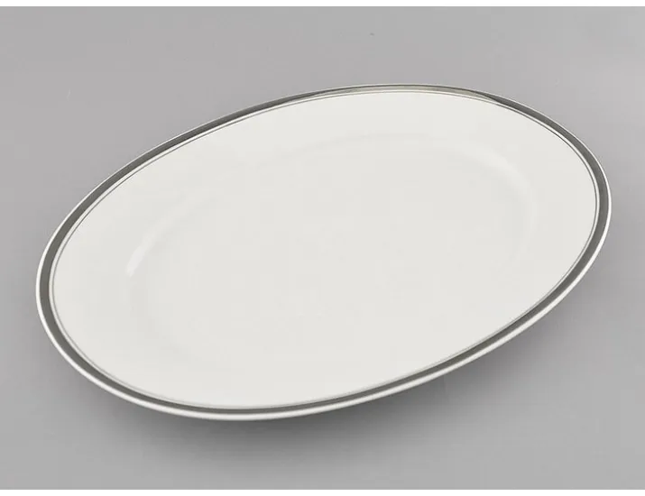 Блюдо овальное 32см Leander Сабина Отводка платина 02111525-0011