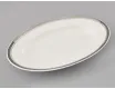 Блюдо для гарнира овальное 22см Leander Сабина Отводка платина