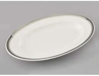 Блюдо для гарнира овальное 22см Leander Сабина Отводка платина, декор 0011 02111735-0011