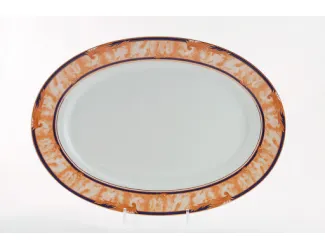 Блюдо для гарнира овальное 22см Leander Сабина Мрамор Кобальт 02111735-0504