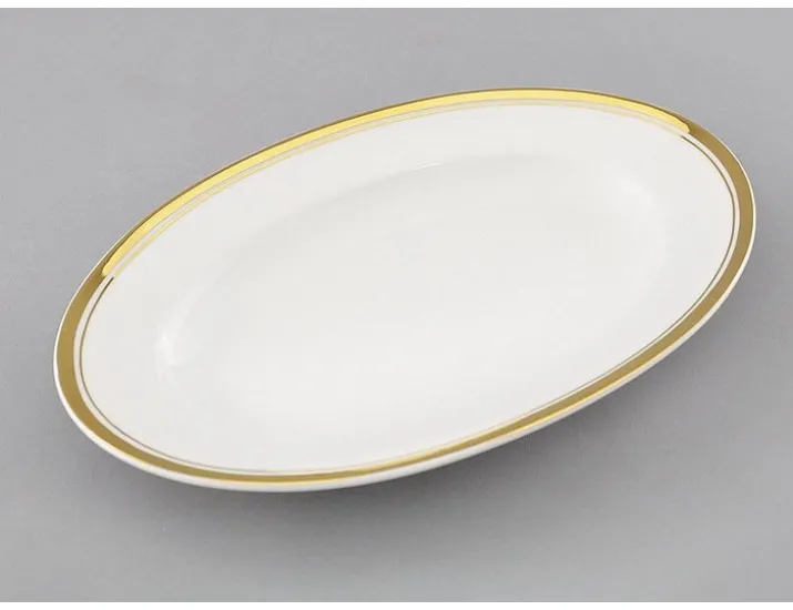 Блюдо для гарнира овальное 22см Leander Сабина Отводка золото
