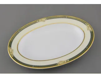 Блюдо для гарнира овальное 22см, Leander Сабина, Фрукты на зелёной ленте 02111735-0711