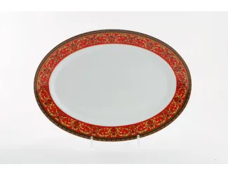 Блюдо для гарнира овальное 22см Leander Сабина Красная лента декор 0979 02111735-0979
