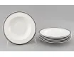 Набор тарелок глубоких 6шт 23см Leander Сабина Отводка платина декор 0011