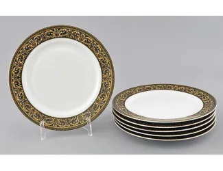 Набор тарелок десертных 6шт 19см Leander Сабина Версаче декор 172B