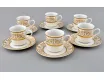 Набор кофейных пар на 6 персон 12 предметов 0,15л Leander Сабина Золотой орнамент декор 1373 02160414-1373