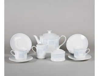 Сервиз чайный 15 предметов 6 персон Leander Сабина Синий орнамент 02160725-242B