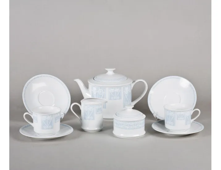 Сервиз чайный 15 предметов 6 персон Leander Сабина Синий орнамент 02160725-242B