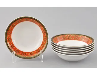 Набор салатников 6шт 13см Leander Сабина Красна лента декор 0979 02161411-0979