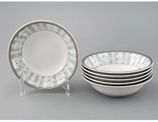 Набор салатников 6шт 13см Leander Сабина Серый орнамент декор 1013 02161411-1013