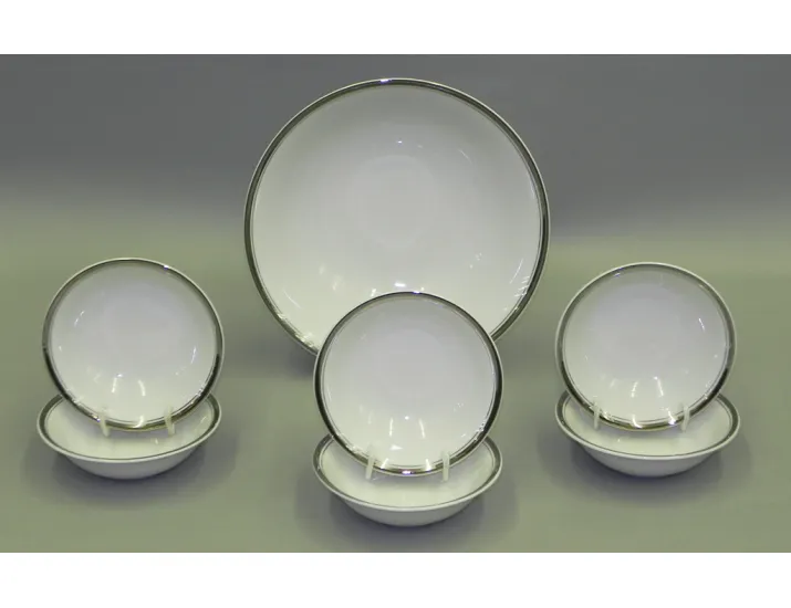 Набор салатников 7 предметов Leander Сабина Отводка платина, декор 0011 02161416-0011