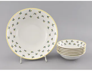 Набор салатников 7 предметов Leander Сабина, мелкие цветы декор 0317 02161416-0317