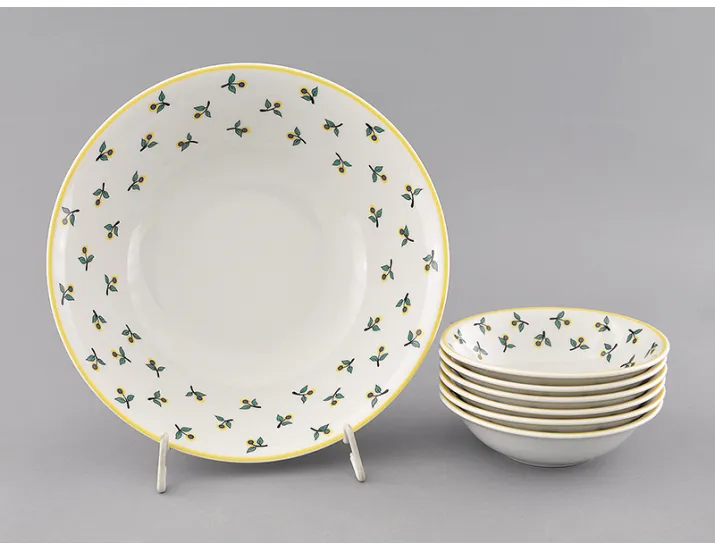 Набор салатников 7 предметов Leander Сабина, мелкие цветы декор 0317 02161416-0317