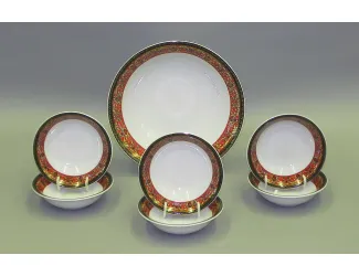 Набор салатников 7 предметов Leander Сабина Красна лента декор 0979 02161416-0979