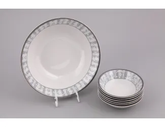 Набор салатников 7 предметов Leander Сабина Серый орнамент декор 1013 02161416-1013