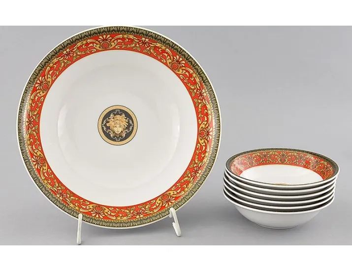 Набор салатников 7 предметов Leander Сабина Красна лента (Версаче) декор B979 02161416-B979