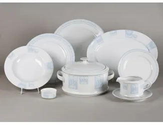 Сервиз столовый 25 предметов 6 персон Leander Сабина Синий орнамент 242B