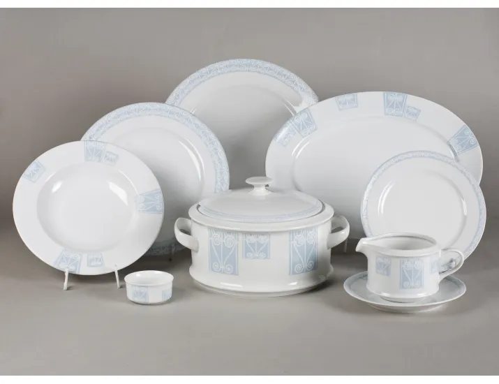 Сервиз столовый 25 предметов 6 персон Leander Сабина Синий орнамент 242B