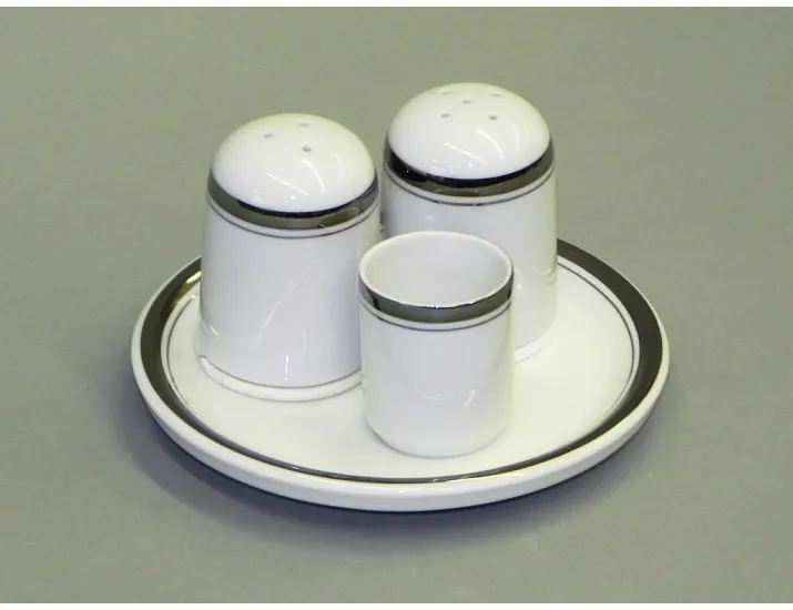 Набор для специй 4 предмета Leander Сабина Отводка платина, декор 0011 02162512-0011