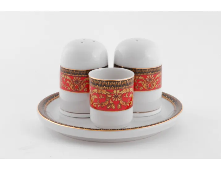 Набор для специй 4 предмета Leander Сабина Красна лента декор 0979 02162512-0979