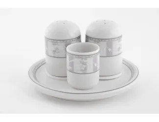 Набор для специй 4 предмета Leander Сабина Серый орнамент декор 1013 02162512-1013