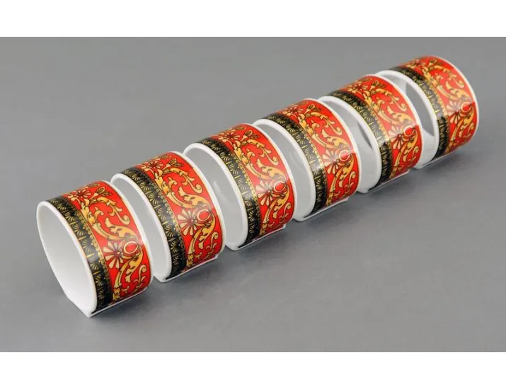 Набор колец для салфеток 6шт Leander Сабина Красна лента (Версаче) декор B979 02164611-B979