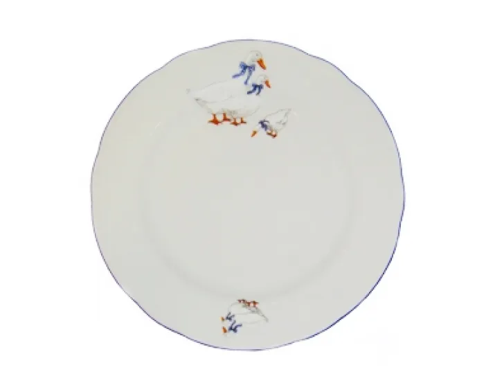 Блюдо круглое мелкое 30см Leander Мэри-Энн Гуси декор 0807 03111313-0807