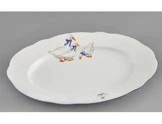 Блюдо овальное 32см Leander Мэри-Энн Гуси декор 0807 03111512-0807