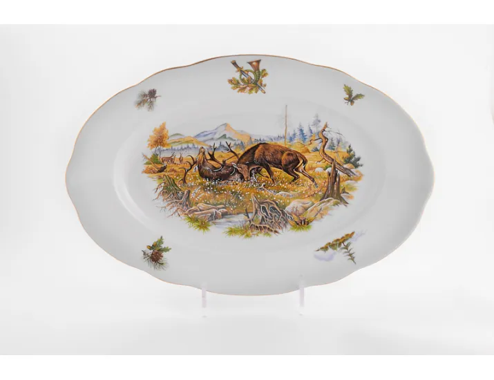 Блюдо овальное 36см Leander Мэри-Энн Охота декор 0363 03111513-0363