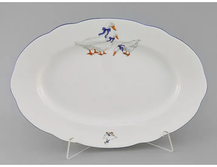 Блюдо овальное 36см Leander Мэри-Энн Гуси декор 0807 03111513-0807