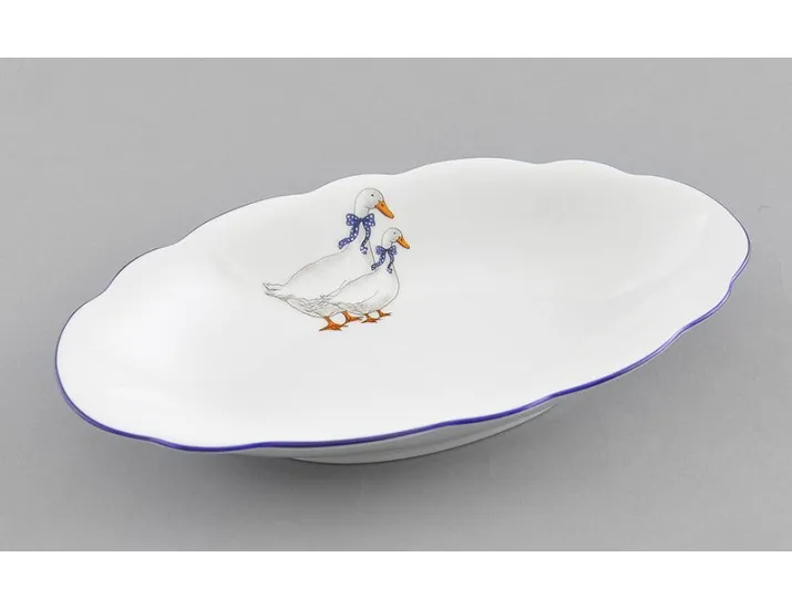 Блюдо овальное 23см Leander Мэри-Энн Гуси декор 0807 03111726-0807