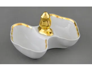 Солонка двойная Leander Мэри-Энн Мадонна кобальт декор 0179