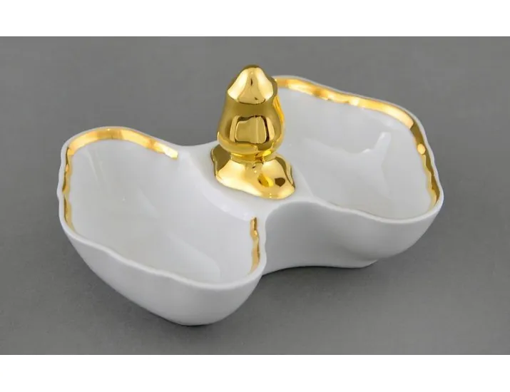 Солонка двойная Leander Мэри-Энн Мадонна кобальт декор 0179