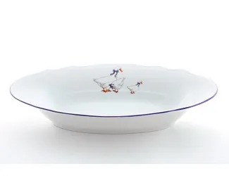 Блюдо для хлеба 33см Leander Мэри-Энн Гуси декор 0807